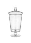Footed Glass Jar With Lid - 30 cm (H)