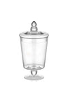 Footed Glass Jar With Lid - 24 cm (H)