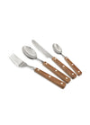 Woody Series Cutlery, Set of 24