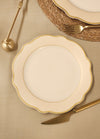 Jaswely Series Porcelain Side Plates, Set of 6 - Cream