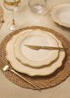 Jaswely Series Porcelain Side Plates, Set of 6 - Cream