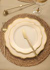 Jaswely Series Porcelain Side Plates, Set of 6 - Cream