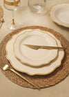 Jaswely Series Porcelain Side Plates, Set of 6 - White