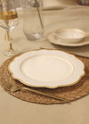 Jaswely Series Porcelain Dinner Plates, Set of 6 - White