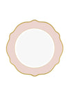 Jaswely Series Porcelain Dinner Plates, Set of 6 - Pink