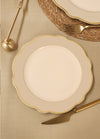 Jaswely Series Porcelain Side Plates, Set of 6 - Sand Beige