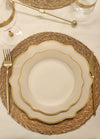 Jaswely Series Porcelain Side Plates, Set of 6 - Sand Beige