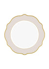 Jaswely Series Porcelain Dinner Plates, Set of 6 - Sand Beige