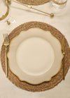 Jaswely Series Porcelain Dinner Plates, Set of 6 - Sand Beige