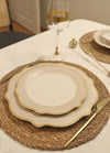 Jaswely Series Porcelain Dinner Plates, Set of 6 - Sand Beige