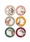 Amazonico Series Porcelain Side Plates, Set of 6