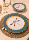 Blossom Series Porcelain Dinner Plates, Set of 6