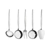 Asya Series Mini Serving Utensils, Set of 5 (Silver)