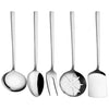 Pirlanta Series Stainless Steel Utensils, Set of 5 (Silver)