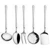 Sedef Series Stainless Steel Utensils, Set of 5 (Silver)