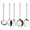 Kardelen Series Stainless Steel Utensils, Set of 5 (Silver)
