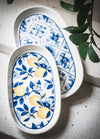 Odore Di Limone Collection Oval Serving Platter, Set of 2 (26 x 14 cm)