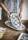 Odore Di Limone Collection Oval Serving Platter, Set of 2 (26 x 14 cm)