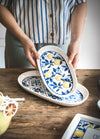 Odore Di Limone Collection Oval Serving Platter, Set of 2 (29 x 16 cm)