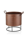 Copper Plant Pot - 38 cm (H) x 37 cm (Dia)