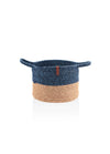 Jute Handwoven Storage Basket - Blue