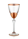 Glam Series Wine Glasses, Set of 6 - Copper