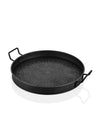 Black Round Serving Tray (52 x 42 cm)