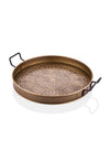 Gold Round Serving Tray (52 x 42 cm)