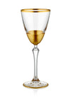 Glam Series Wine Glasses, Set of 6 - Gold