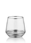 Glam Series Tumblers, Set of 6 - Silver