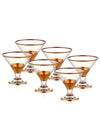 Glam Series Dessert Glasses, Set of 6 - Copper