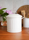 White Countertop Waste Basket, 4L