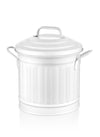 White Countertop Waste Basket, 4L