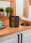 Gold Countertop Waste Basket, 4L