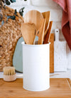 White Utensil Jar