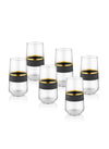 Glow Series Highball Glasses, Set of 6