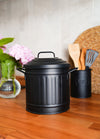 Black Countertop Waste Basket, 4L