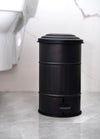 Black Step On Bathroom Rubbish Bin, 5L