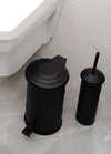 Black Step On Bathroom Rubbish Bin, 5L