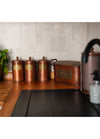 Copper Coffee, Tea, And Sugar Jar Set - 22 cm (H)