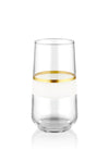 Snow Series Highball Glasses, Set of 6