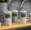 Stone Series Coffee, Tea, And Sugar Jar Set - 22 cm (H)