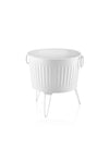Foldable White Plant Pot - 45 cm (H) x 35 cm (Dia)